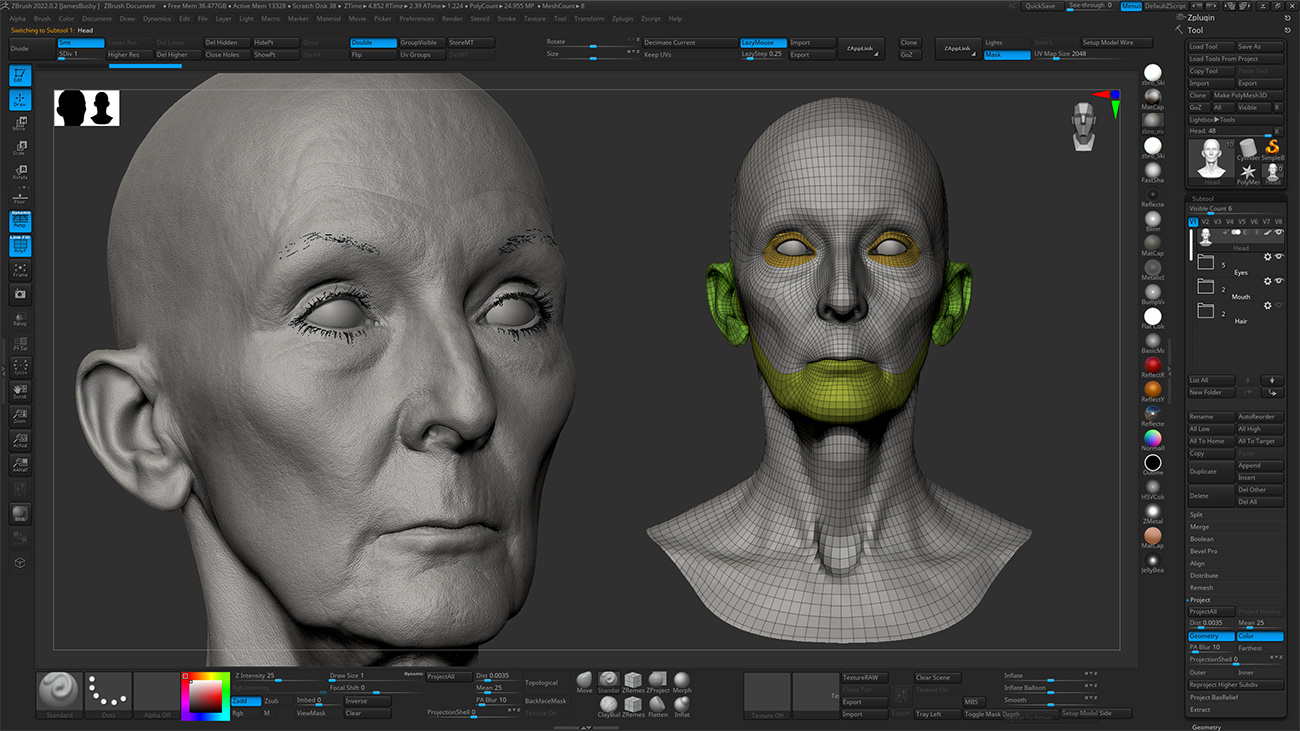 Download Zbrush head sculpt